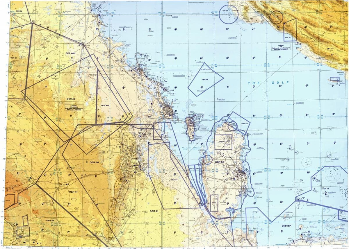 Kort over qatar område