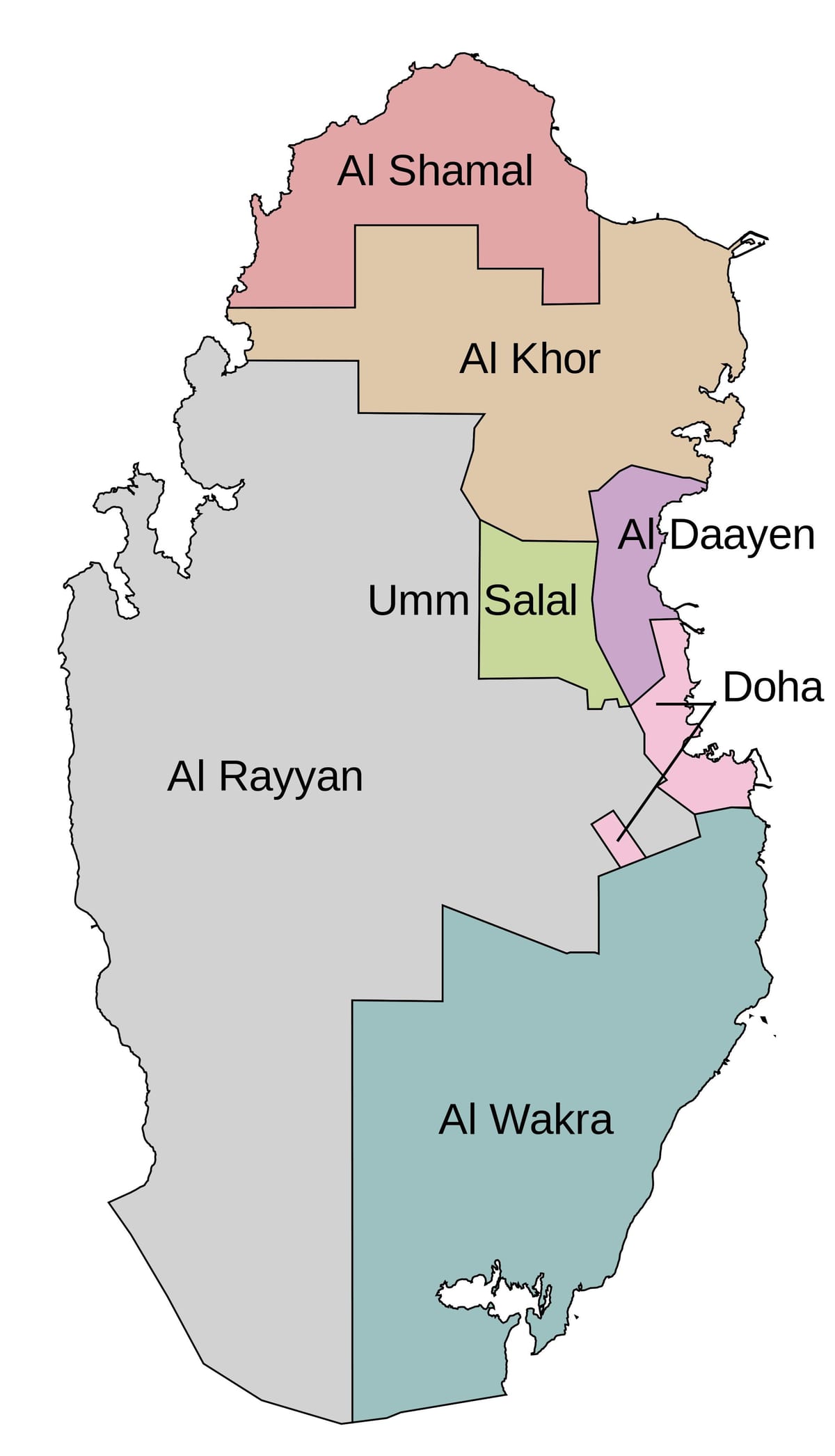 Kort over qatar kommune 