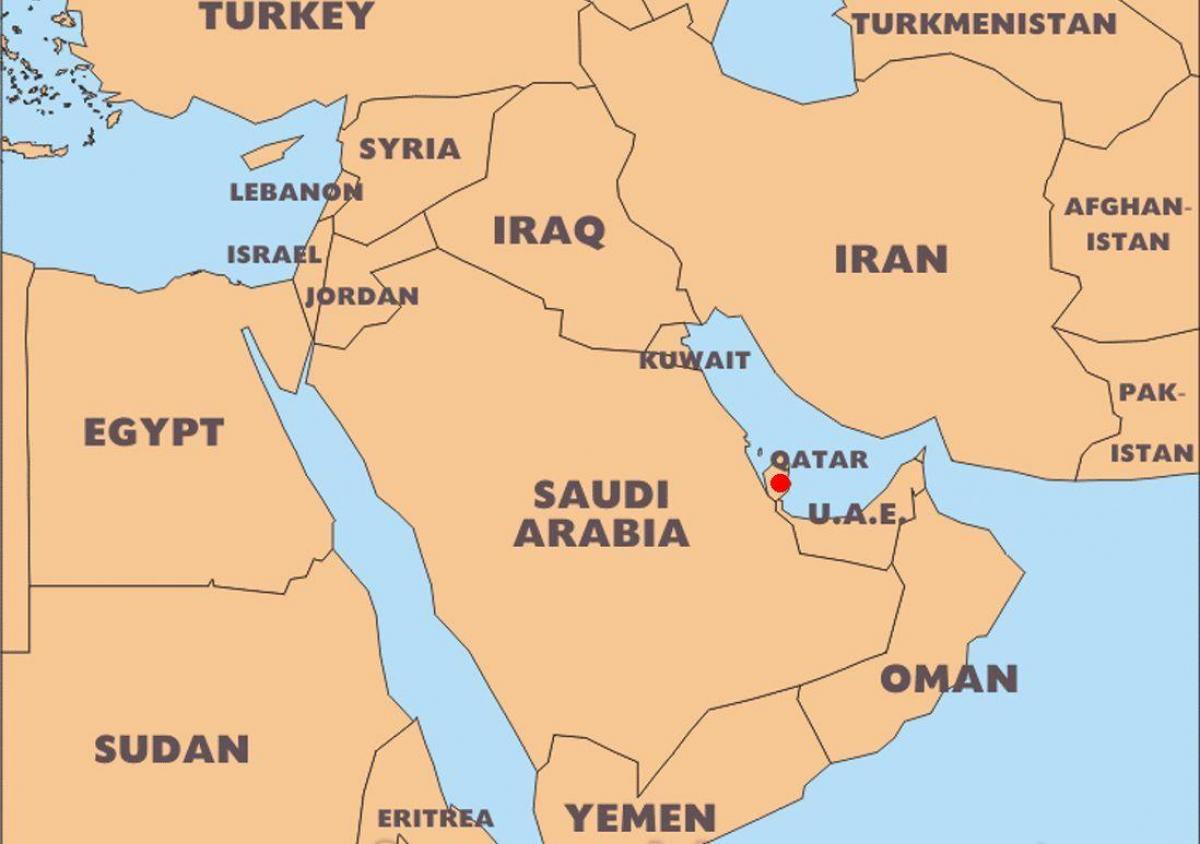 verden kort qatar placering