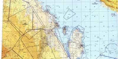 Kort over qatar område