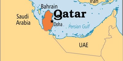 Kort over qatar asien