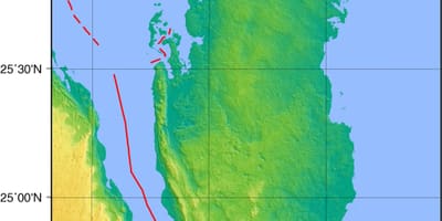 Kort over qatar geografi