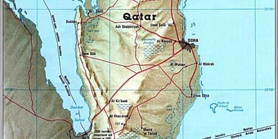 Kort over qatar vej 